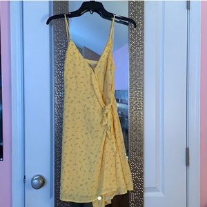 Floral wrap dress